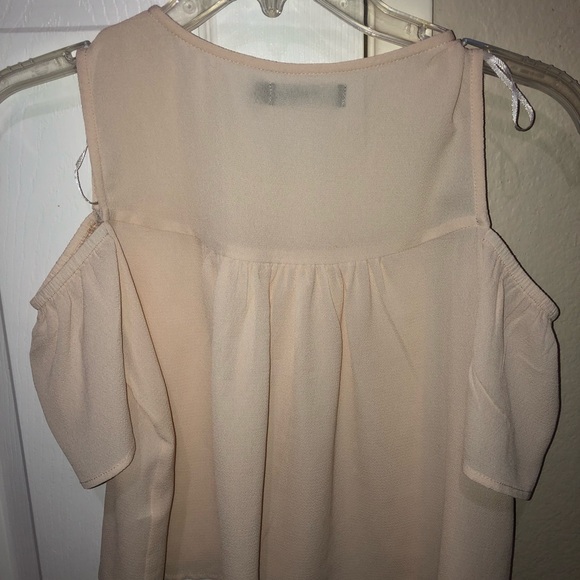 Sheer Cream Crop Top - Picture 3 of 3